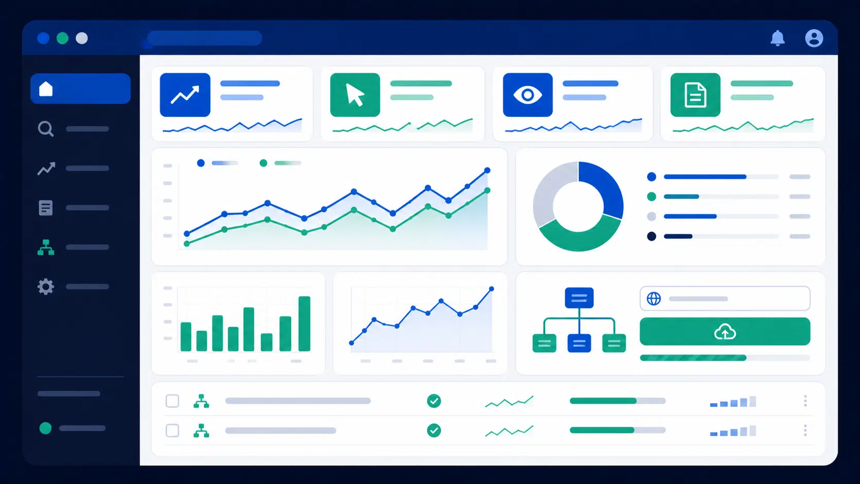 Tableau de bord Google Search Console avec rapports de performance et d'indexation pour le SEO