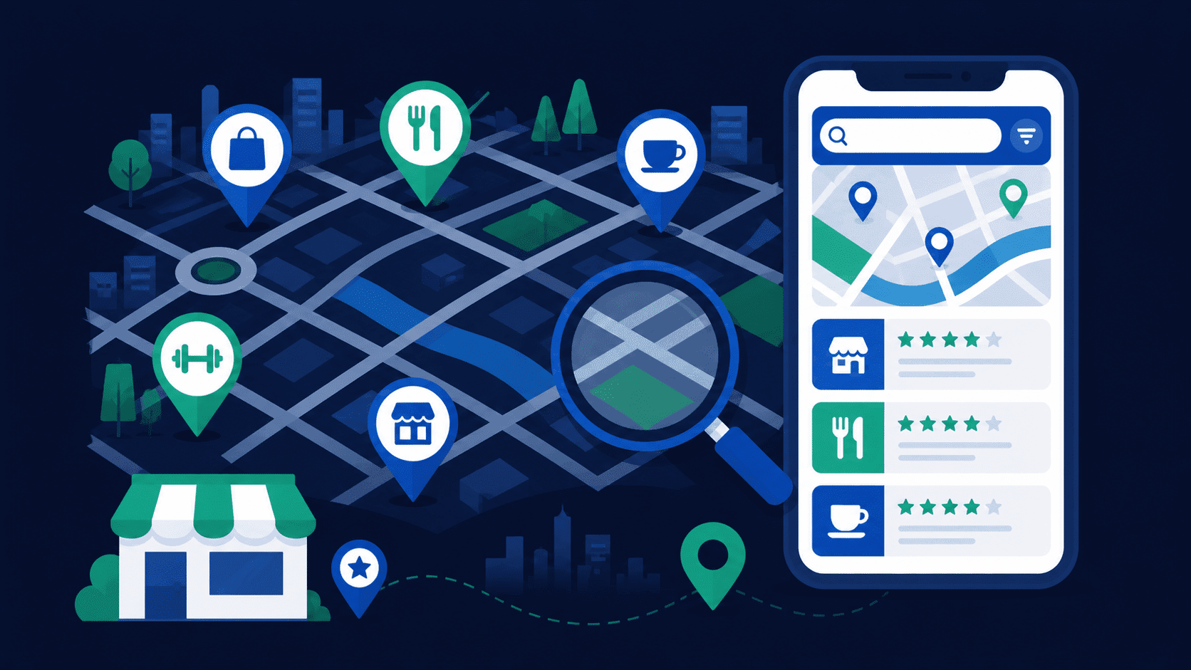 Illustration du SEO local à Rouen : dominer les résultats Google Maps et le référencement local en Normandie