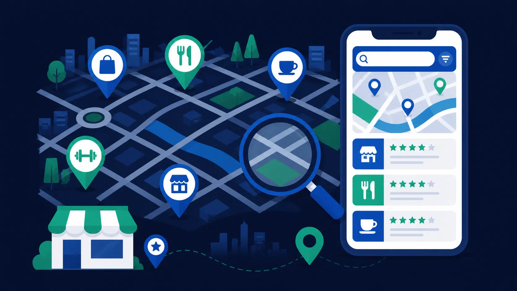 Illustration du SEO local à Rouen : dominer les résultats Google Maps et le référencement local en Normandie
